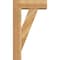 Ekena Millwork Traditional Block Rough Sawn Bracket w/ Offset Brace, Western Red Cedar, 6"W x 16"D x 28"H BKT0604X16X28TRA05RWR - alternate 2
